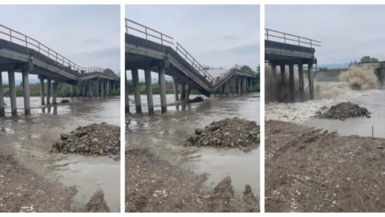 Përmbytje të mëdha në Serbi – shembet një urë afër Çaçakut