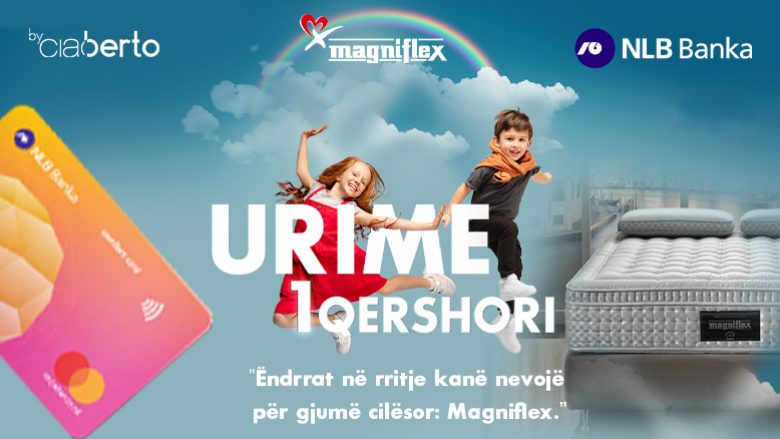 Festoni Ditën Ndërkombëtare të Fëmijëve me një ofertë ekskluzive nga Magniflex – zbritje prej 5% dhe opsione pagese të shkëlqyera!
