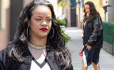 Rihanna vazhdon shkëlqimin dhe dukjen me stil edhe në muajt e fundit të shtatzënisë
