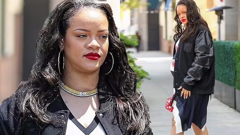Rihanna vazhdon shkëlqimin dhe dukjen me stil edhe në muajt e fundit të shtatzënisë