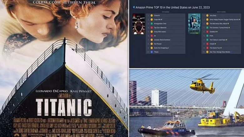 Filmi “Titanic” ngjitet në pozitën e dhjetë në Amazon Prime pas tragjedisë së nëndetëses Titan