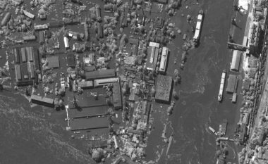 Imazhet satelitore të Maxar Technologies tregojnë shkallën e katastrofës në Kherson, pas shpërthimit të digës uji që mori gjithçka para vetes