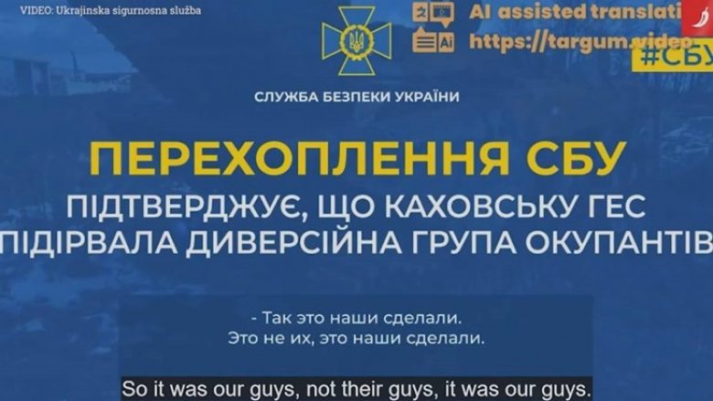 Inteligjenca ukrainase publikoi një audio-incizim: Kjo bisedë dëshmon se rusët hodhën në erë digën