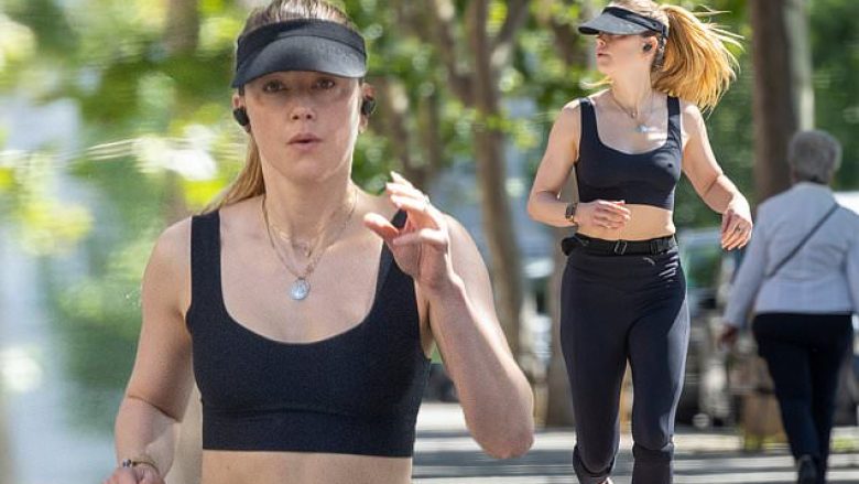 Amber Heard shihet duke bërë stërvitje në Madrid pak ditë pasi i pagoi një milion euro dëmshpërblim Deppit pas përfundimit të gjyqit