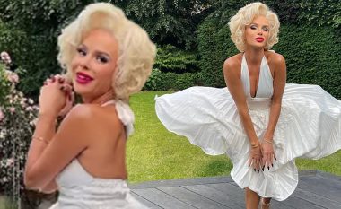 Amanda Holden shndërrohet në Marilyn Monroe me një nga dukjet e fundit në një festë