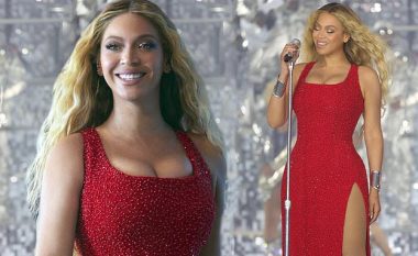 Beyonce shkëlqen me fustanin e kuq në koncertin e radhës në Amsterdam