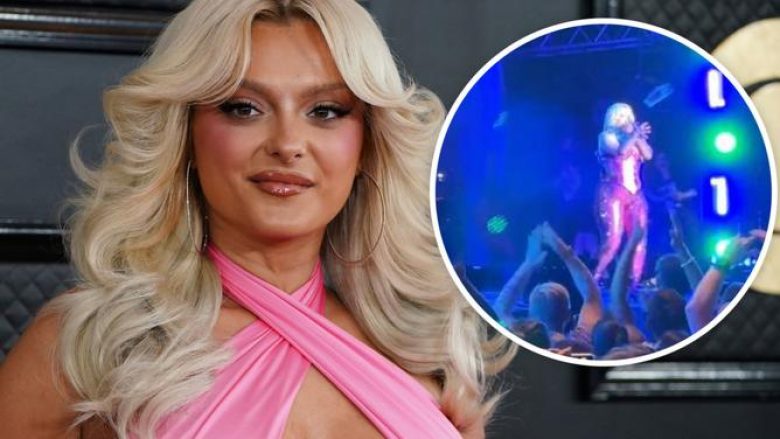 Bebe Rexha u qëllua me telefon në fytyrë në momentin kur bëri simbolin e shqiponjës – iu desh të bënte tri qepje