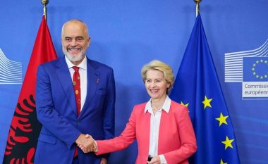Presidentja e KE-së pret në takim Ramën: Diskutuam progresin e Shqipërisë në rrugën drejt BE