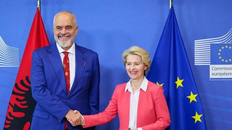 Presidentja e KE-së pret në takim Ramën: Diskutuam progresin e Shqipërisë në rrugën drejt BE