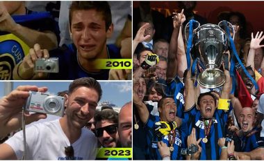 Tifozi i Interit që u bë viral në vitin 2010 kthehet sërish në finale me aparatin e tij – a do t’i sjellë fat sërish skuadrës së tij