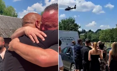 Belgu falsifikoi vdekjen më pas mbërrin në funeralin e tij me helikopter