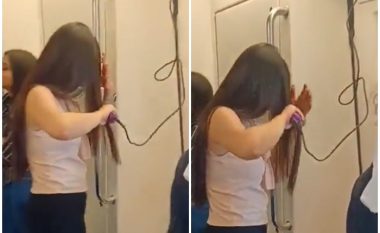 Gruaja në Indi e cila drejton flokët brenda një metroje bëhet virale në rrjet
