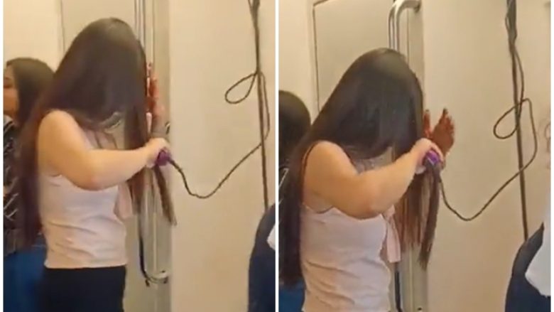 Gruaja në Indi e cila drejton flokët brenda një metroje bëhet virale në rrjet