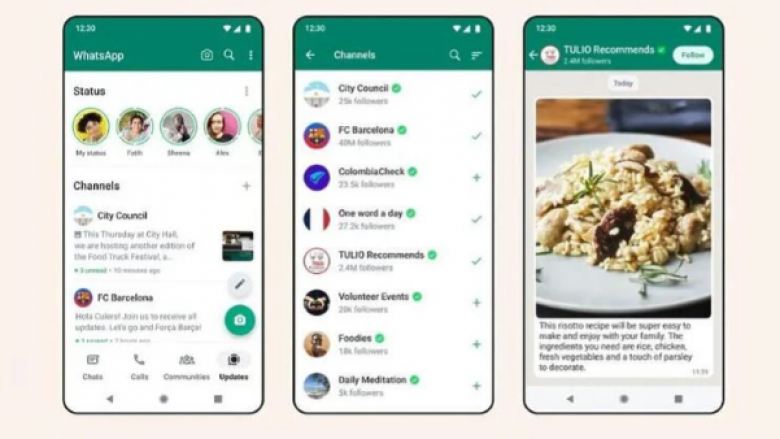 WhatsApp prezantoi një veçori të re Channels