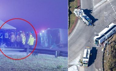 Të paktën 10 të vdekur dhe më shumë se 20 të lënduar pasi një autobus me dasmorë u rrokullis në Australi