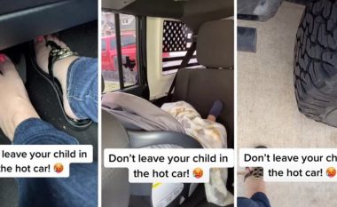Një gjyshe ndan një ide gjeniale për të mos harruar kurrë fëmijën në veturë të nxehtë