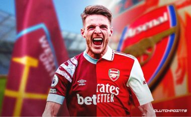 Zhvillime të reja për të ardhmen e Declan Rice, Arsenali pret ta përfundojë marrëveshjen në 48 orët e ardhshme