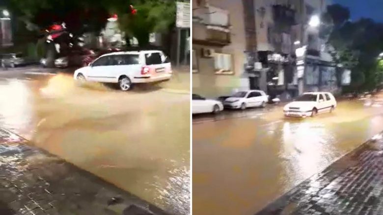 Vërshohen rrugë e sheshe në disa qytete të Kosovës