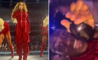 Një fans i Beyonces kapi syzet që artistja hodhi në turmë gjatë koncertit, i nxjerr në ankand me një çmim mbi 17 mijë euro