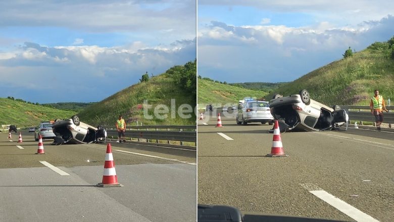 Vetaksident në autostradën “Ibrahim Rugova”, lëndohet shoferja e veturës