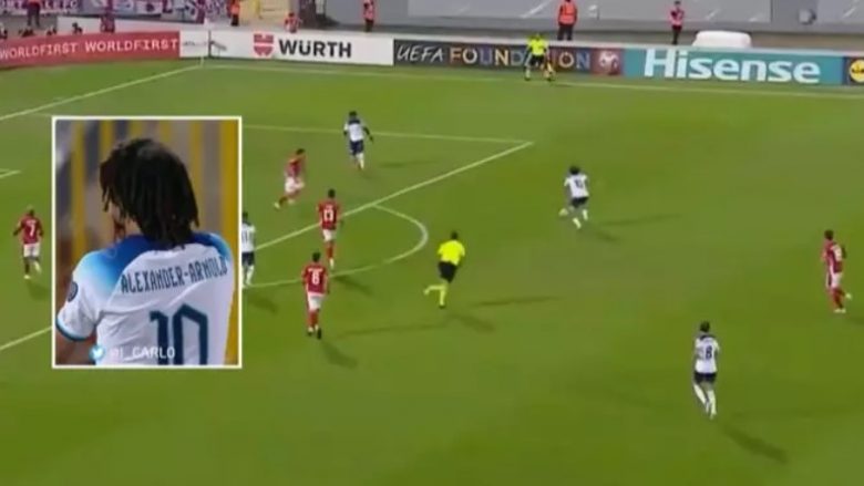 Alexander-Arnold shkëlqeu si mesfushor, shënoi një gol mahnitës kundër Maltës