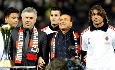 Berlusconi dhe trajnerët e tij te Milani