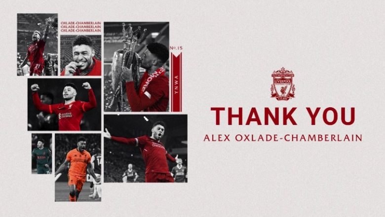 Liverpooli konfirmon largimin e Alex Oxlade-Chamberlain