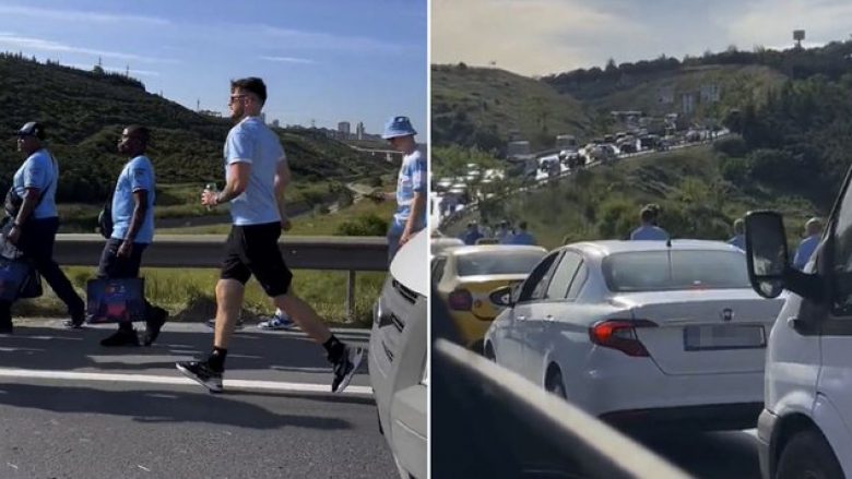 Kaos para finales së Ligës së Kampionëve: Tifozët detyrohet të vrapojnë në autostradën e bllokuar prej makinave