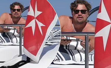 Leonardo DiCaprio tregon muskujt nga një jaht luksoz nga Ibiza