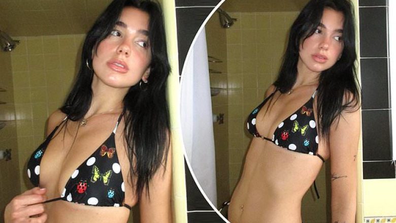 Dua Lipa tregon format trupore në një paraqitje atraktive me bikini në imazhet e fundit