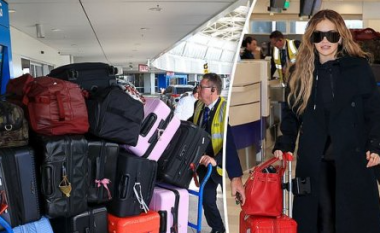 Rita Ora shkakton rrëmujë në aeroportin e Sydneyt teksa mbërrin me 14-të valixhe pas përfundimit të xhirimeve të “The Voice Australia”