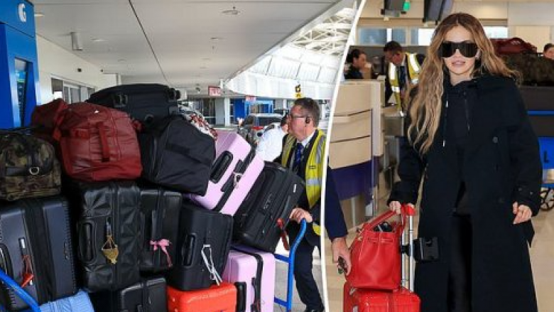 Rita Ora shkakton rrëmujë në aeroportin e Sydneyt teksa mbërrin me 14-të valixhe pas përfundimit të xhirimeve të “The Voice Australia”