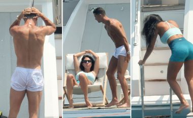 Cristiano Ronaldo dhe Georgina vazhdojnë t’i shijojnë pushimet e tyre në jahtin luksoz brigjeve të Sardenjës