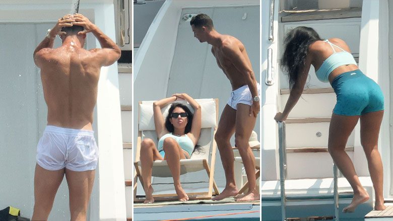 Cristiano Ronaldo dhe Georgina vazhdojnë t’i shijojnë pushimet e tyre në jahtin luksoz brigjeve të Sardenjës