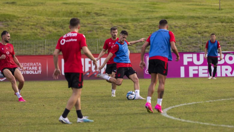 Shqipëria zhvillon seancën e dytë para kualifikueseve për ‘Euro 2024’, Cikalleshi i bashkohet stërvitjes