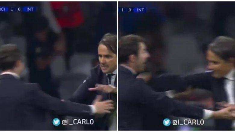 Momenti që ndoshta u ka ikur nga finalja: Inzaghi e shtyu ashpër një anëtar të stafit të stadiumit