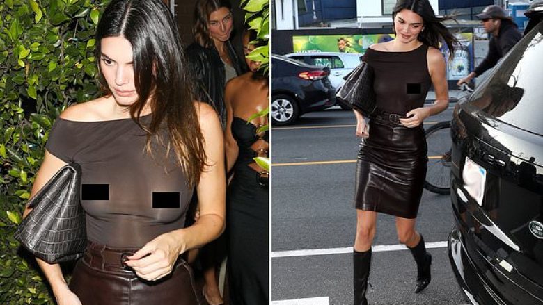 Kendall Jenner e guximshme, shfaqet pa sytjena rrugëve të Santa Monicas