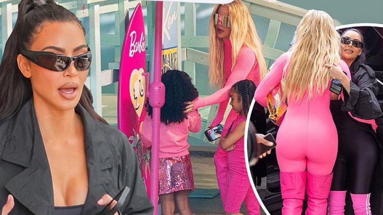 Motrat Kardashian marrin vëmendjen e kalimtarëve në Santa Monica, të veshura si Barbie