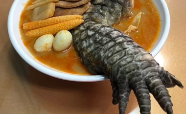 Supë me këmbë krokodili, pjata e pazakontë që po shërbehet në restorantin tajvanez