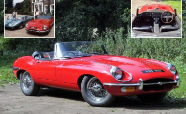 Del në shitje Jaguar E-Type klasik i blerë nga ylli televiziv, Noel Edmonds