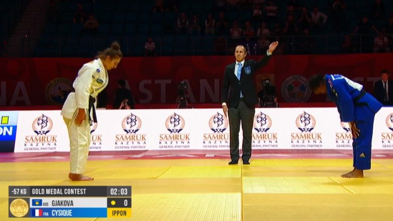 Nora Gjakova fiton medaljen e argjendtë në Grand Slamin e Kazakistanit