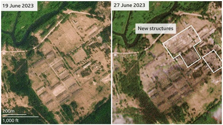 A tregojnë këto imazhe satelitore se mercenarët e Wagner kanë ndërtuar një bazë në Bjellorusi?