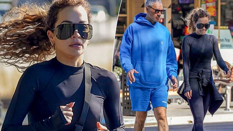 Rita Ora vazhdon rutinën e saj të jetesës së shëndetshme, ndërsa fotografohet në vrapin e mëngjesit me bashkëshortin e saj