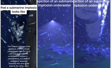 Videot animatore të ndara në rrjet tregojnë se si mund të jetë dukur shpërthimi i nëndetëses Titan