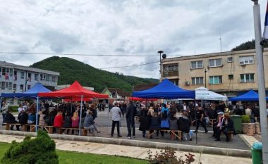 Protestuesit tentojnë të hyjnë me dhunë në komunën e Leposaviqit
