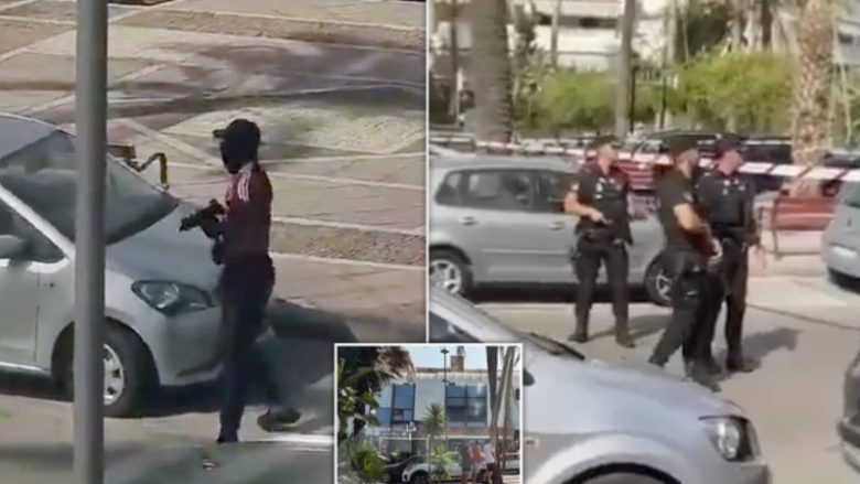 Turistët vrapojnë të tmerruar për t’i shpëtuar vdekjes, sulmuesi i armatosur me pushkë automatike niset drejt restorantit në Spanjë