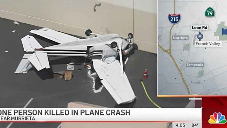 Një aeroplan i vogël rrëzohet në Kaliforni, humbën jetën një person dhe tre tjerë lëndohen
