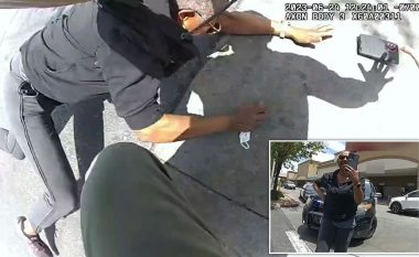 Deshi t’i filmojë derisa e arrestonin, policët në Los Angeles përplasin për tokë gruan dhe i hedhin sprej në sy