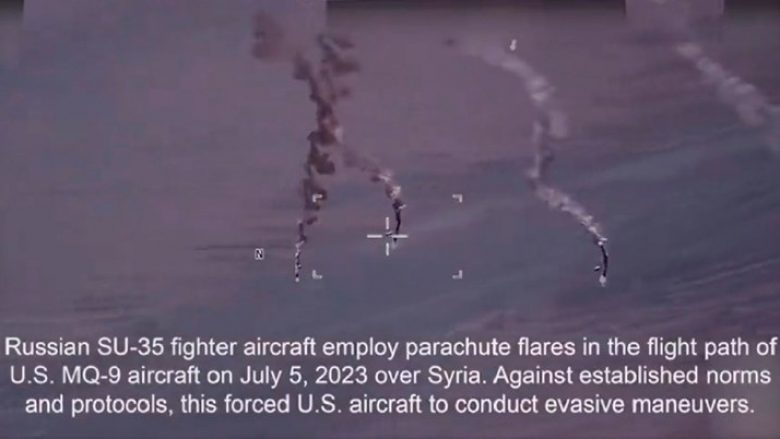 Aeroplanët luftarakë rusë për pak sa nuk  u përplasën me dronët amerikanë mbi Siri – publikohen pamjet