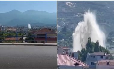 ‘Shatërvan’ në Tiranë, çahet tubacioni kryesor i ujësjellësit të Bovillës